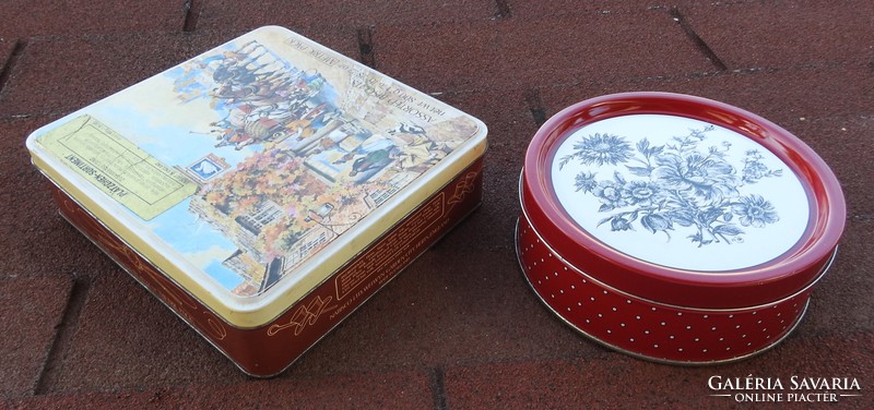 Vintage gift box _ tin box