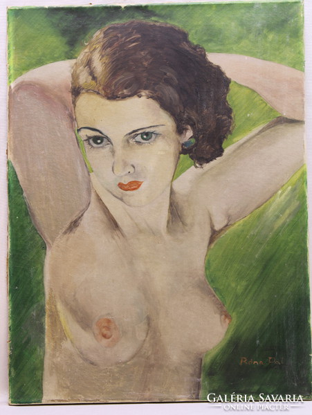 Oil painting female nude, rona pal