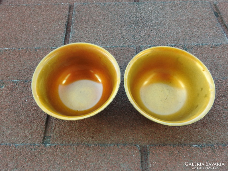 Japán rizses tányér pár - kézzel festett lakkozott fa mély tál pár