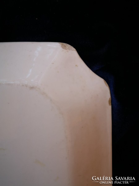 Antique faience tray / serving apple pattern