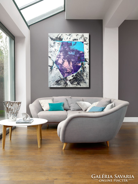 Vörös Edit - Lavender Abstract 120x90cm