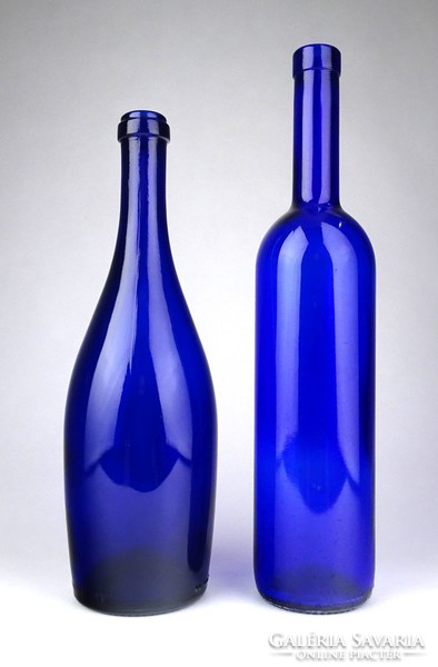 1E204 Kék díszüveg pár 29-33 cm