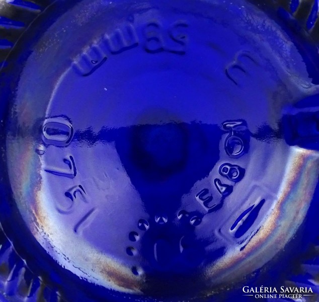 1E204 Kék díszüveg pár 29-33 cm