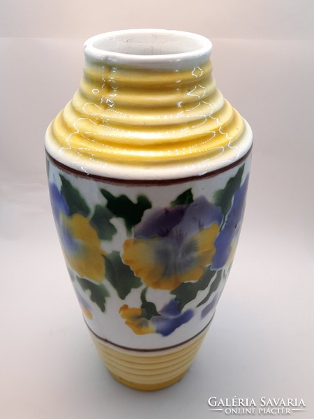 Hollóházi Riolit váza 19 cm