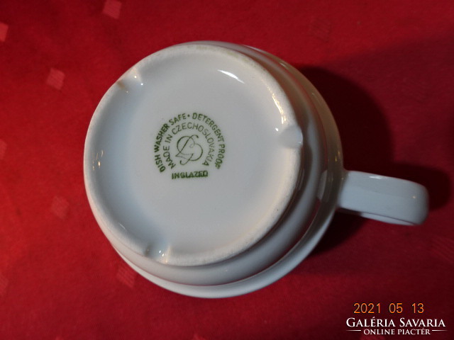 Czechoslovak porcelain, thick-walled teacup with Arabic coffee inscription. He has!