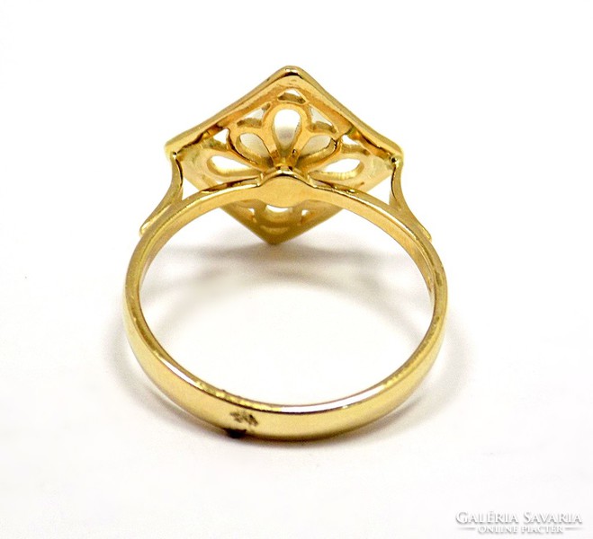 Gyöngyös arany gyűrű (ZAL-Au96478)