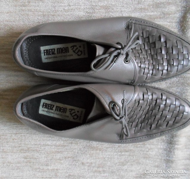 Men's leather shoes, shoe 3. (Fretz men, 42, gray)