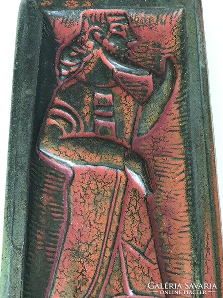Retro keràmia falikép Pázmàndi Antaltól, “Próféta”
