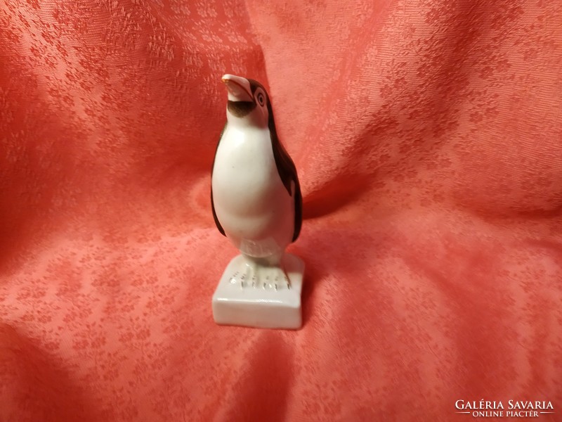 Aquincum hand painted porcelain penguin with nipple