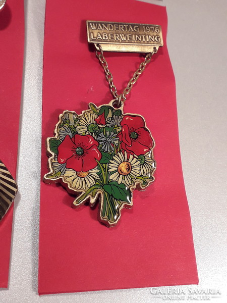 Vintage extra collection spectacular size german tour pendant medal badge badge different cities years