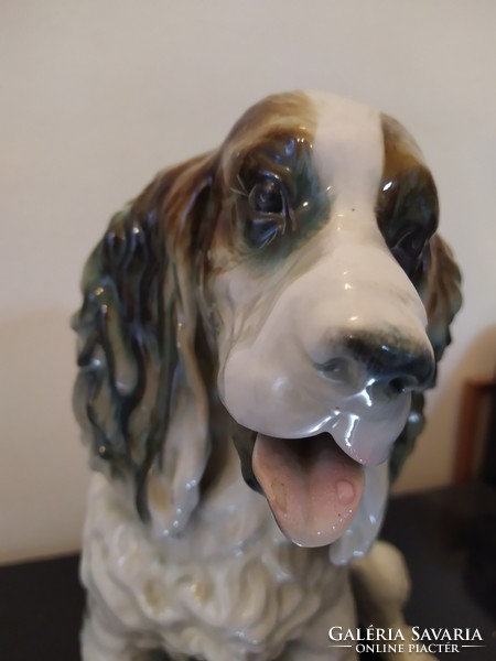 Nagymèretű Springer spániel porcelán kutya