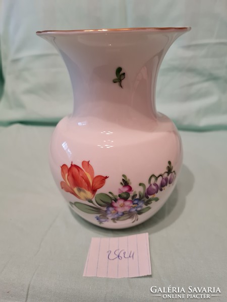 Herendi váza Enyhén repedt, foltos belül 14,5 cm