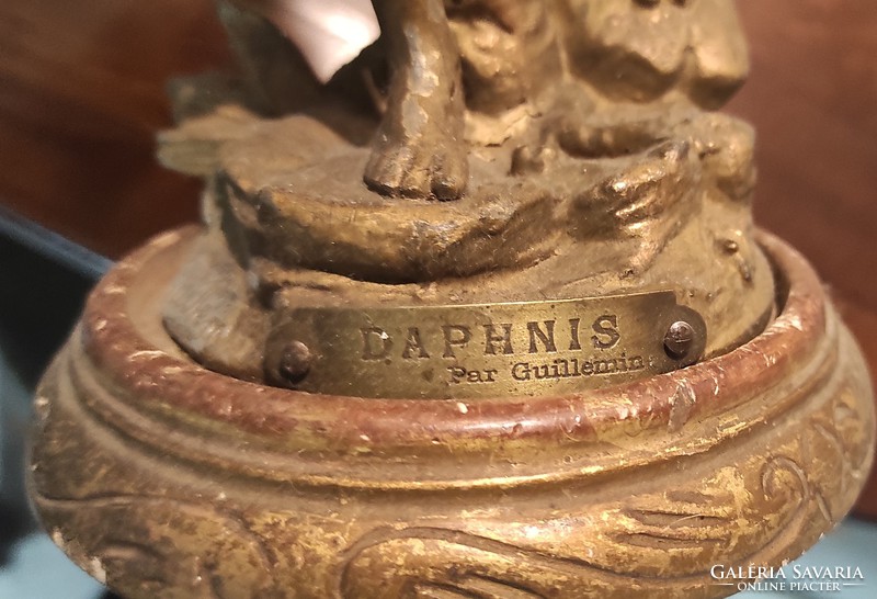 Art Nouveau, sculpture signed, French, beautiful daphnis par guillemin