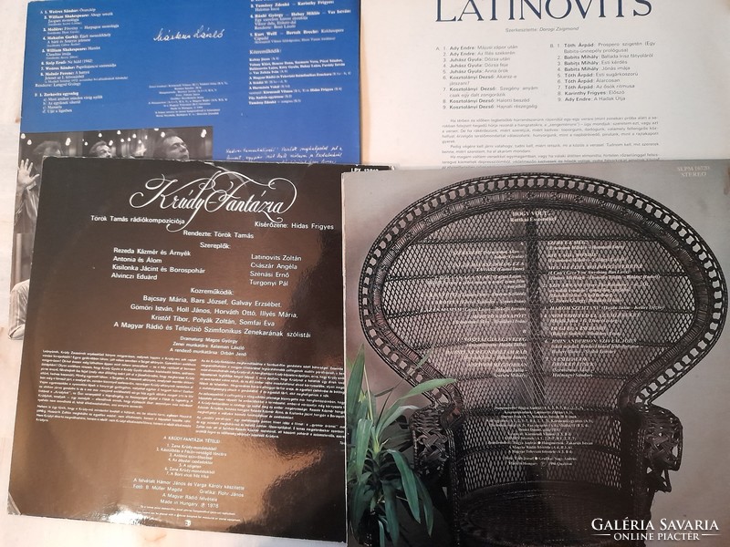Vinyl record Miklós Gábor, Ruttkai, Latinovits, Iván Darvas, László Márkus