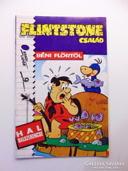 1990  /  Flintstone család  /  SZÜLETÉSNAPRA! Eredeti, régi képregény:-) Ssz.:  18092