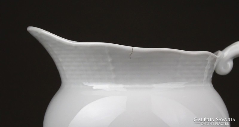 1E556 Hófehér mosogatógépben is mosható Herendi porcelán kávéskészlet