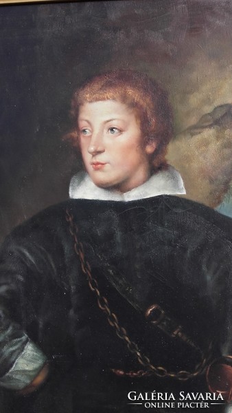 Van Dyck után Rupert von der Pfalz herceg  portréja,nagy méretű festmény