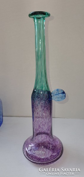 Kosta boda Bertil Vallien decorative glass (green-purple transition)