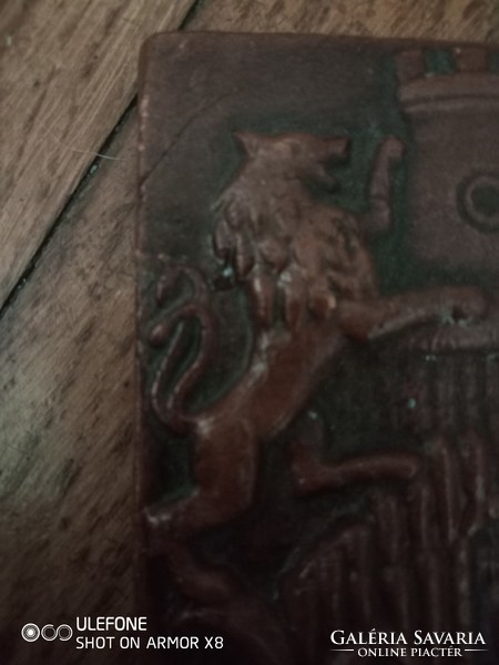 Szép kerámia címer COPIE jelzéssel múzeumi másolat