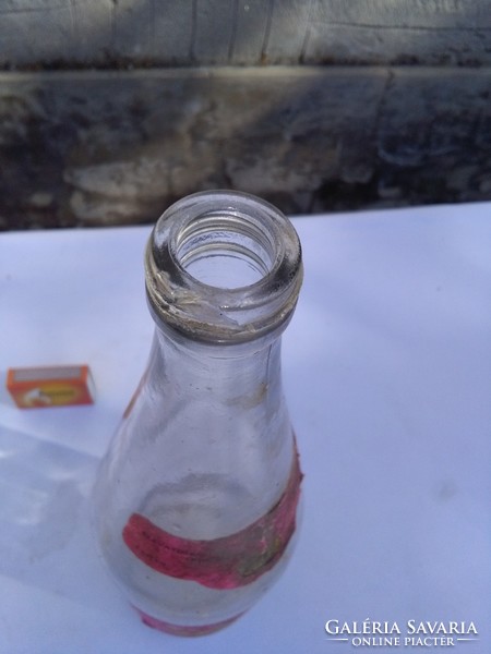 Régi címkés colás üveg - ára anno 12 Ft + üveg - egy literes