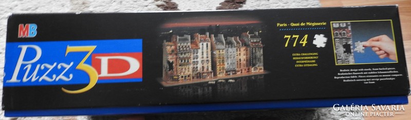 Puzz 3d paris - quai de megisserie (774 pcs) puzzle 700mm long by hasbro