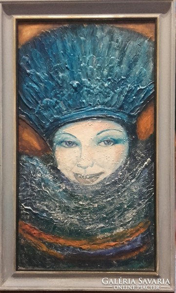 The ice queen's smile. 50X30 cm. Negotiable Zsófia Károlyfi, premium prize-winning artist's work.