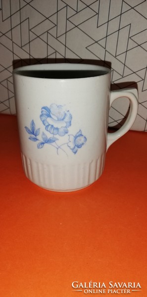 Zsolnay szoknyás kék virágos csésze, bögre 44.
