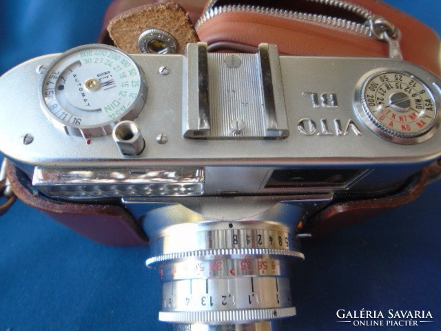 Voigtlander COLOR-SKOPAR 1:3.5/50 PRONTOR-SVS antik analóg fényképezőgép + Agfalux tájoló
