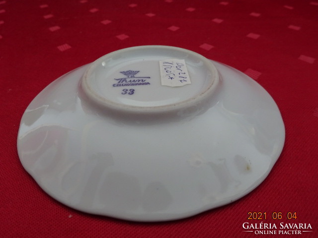 Tk thun Czechoslovak first-class porcelain coffee cup coaster, diameter 11 cm. He has!