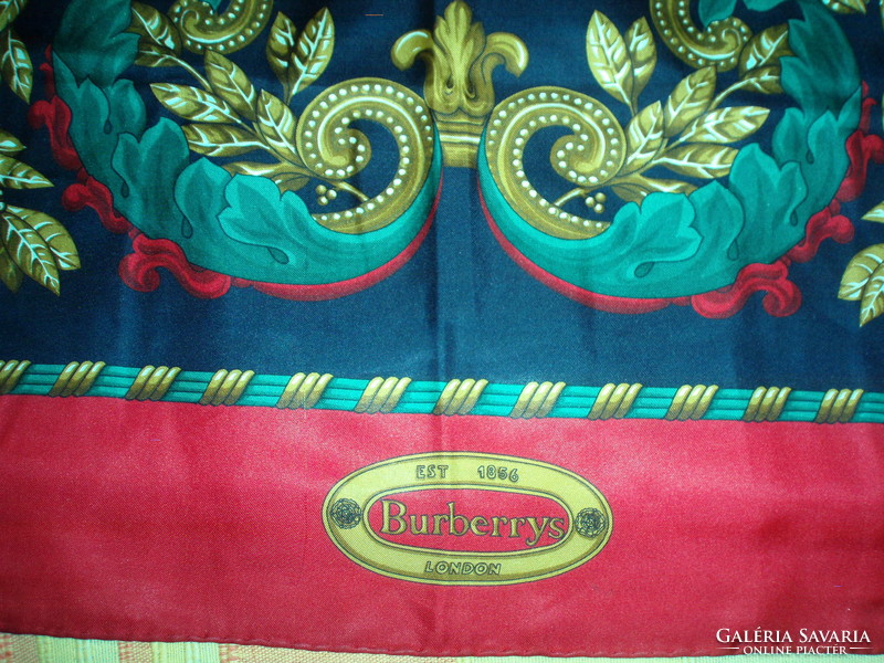 Vintage Burberry women's silk scarf