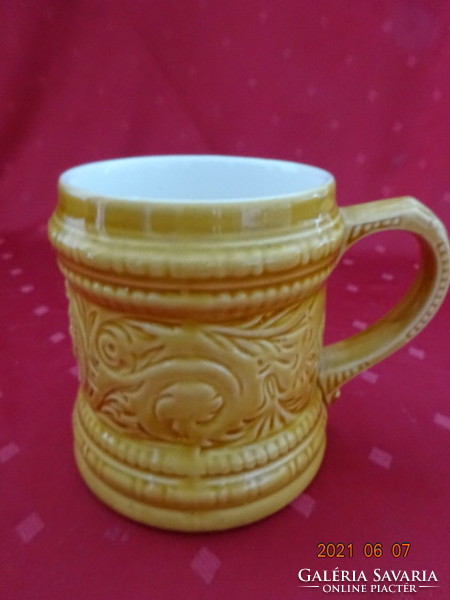 Granite Hungarian porcelain, glazed ceramic jug, diameter 9.5 cm, height 11.5 cm. He has! Jokai.