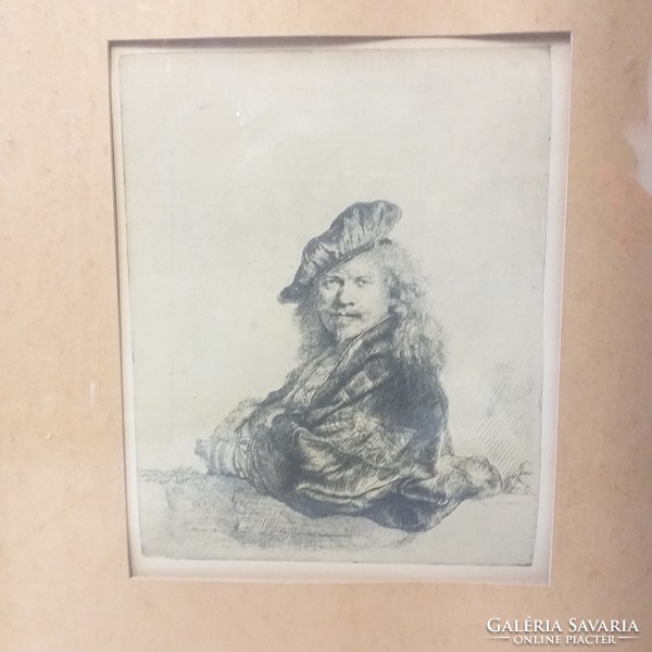 Rembrandt Múzeumi Másolat,Régi Nyomat.Kép.