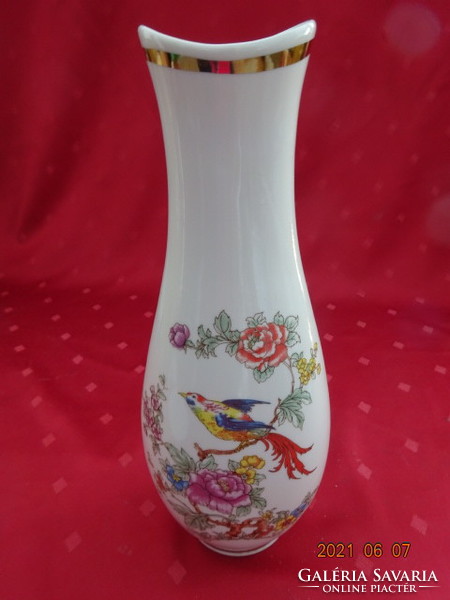 Hollóházi porcelán, madaras váza, magassága 24,5 cm. Vanneki!