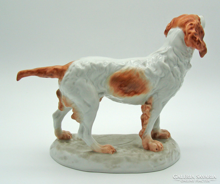 B772 Herend Vastagh György porcelain spaniel dog - beautiful collector's item