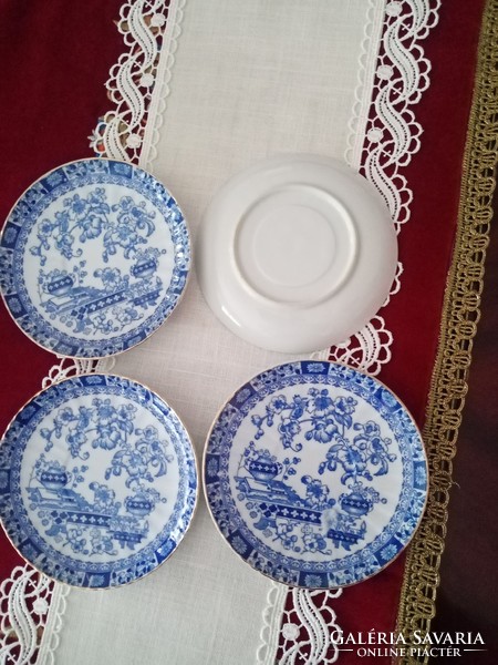 Bavaria rosslau china blau pagoda pattern blue white porcelain teacup base 14 cm