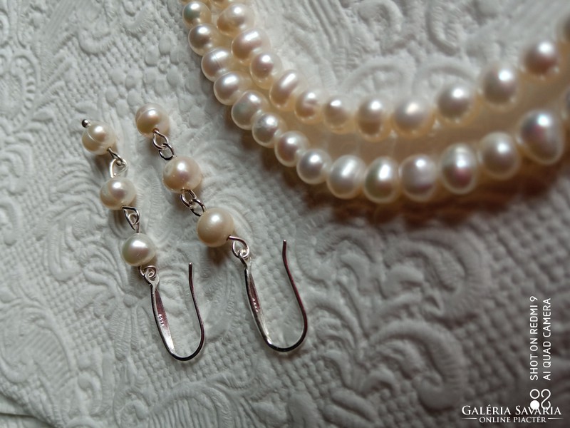 Freshwater pearl 925 sterling silver earrings