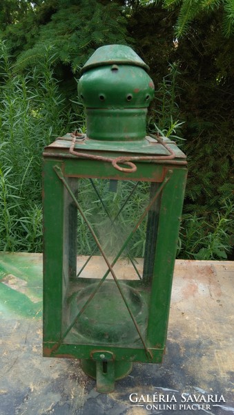 Antique lamp, 52 cm candle holder, railway signal lamp, garden party mood light, miner's lamp, glass