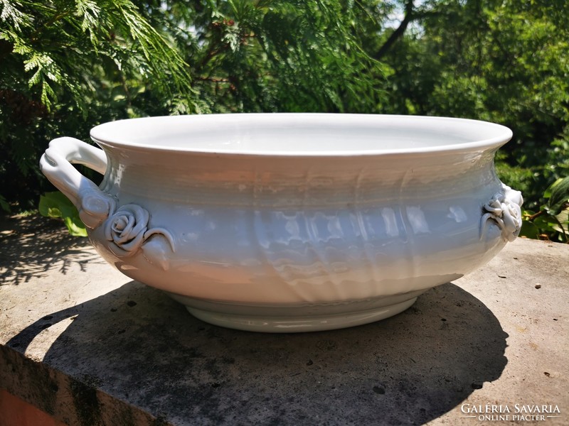 Antique ear soup bowl