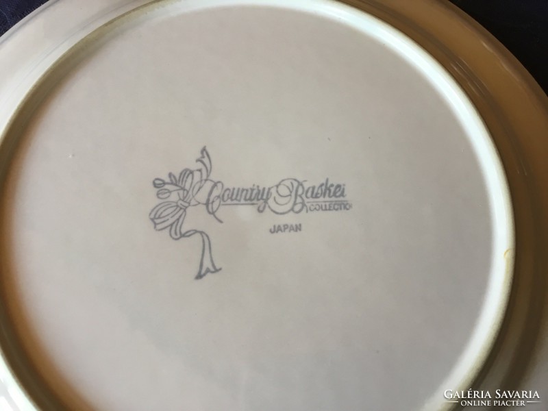Japán country blaske porcelán tányér, 27 cm-es