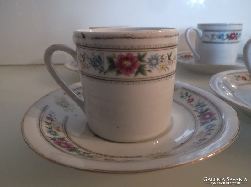 Coffee set - marked - Chinese - porcelain - cup 1.5 dl - saucer 12 cm - flawless