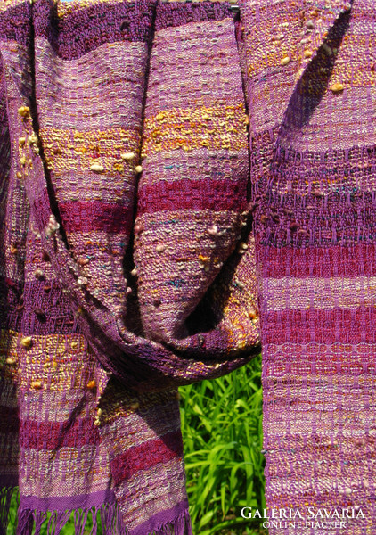 Purple sky - EGYEDI Könnyű nyári stóla - handmade scarf