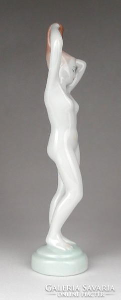 1F022 Régi Aquincum porcelán női akt 23.5 cm