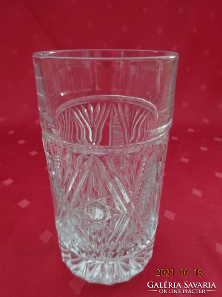 Kristályüveg whiskys pohár, magassága 12,5 cm, átmérője 6,5 cm. Vanneki!