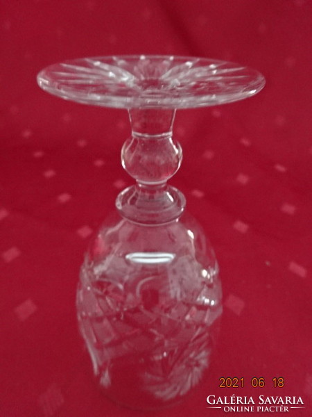 Base, six-piece crystal glass, liqueur, height 11 cm. He has!