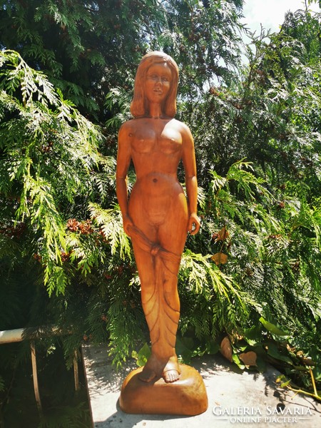 Nude wooden sculpture,
