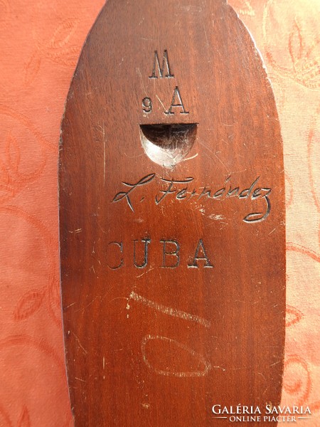 L. Fernárdez: Cuban - marked-signed art deco wooden mask