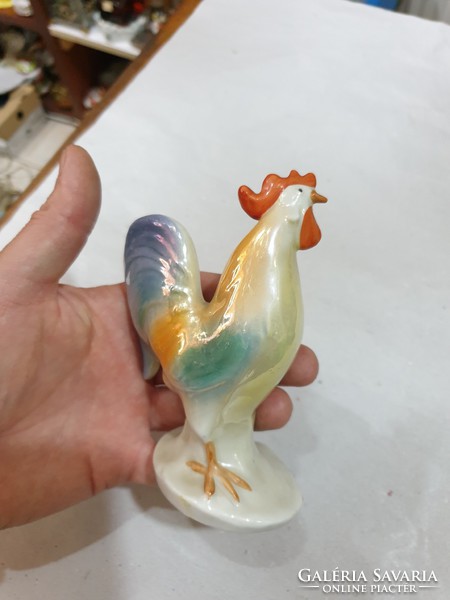 Régi német porcelán kakas figura