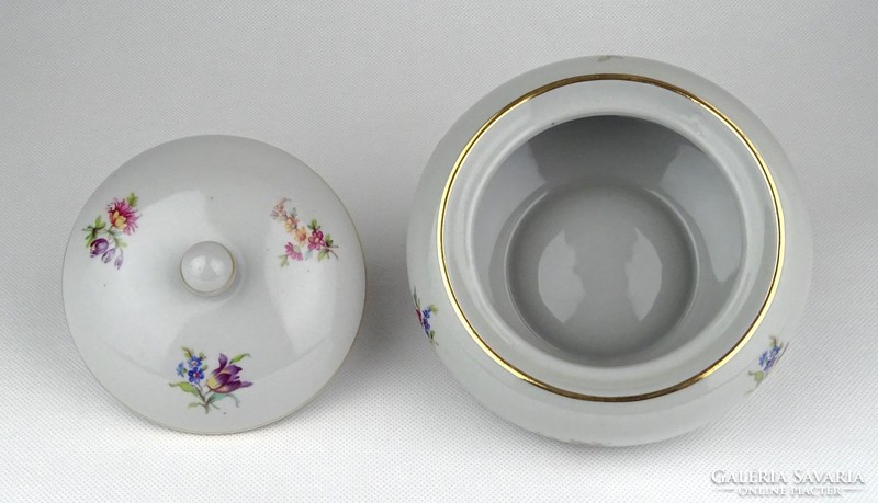 1F053 Régi nagyméretű Drasche porcelán bonbonier