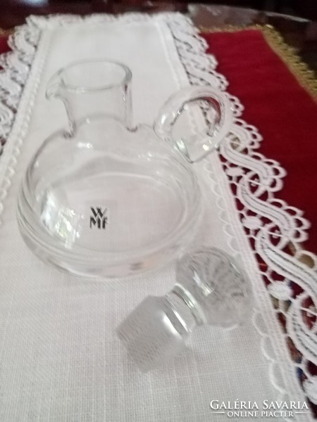 German wmf glass carafe jug / pourer with original label and plug
