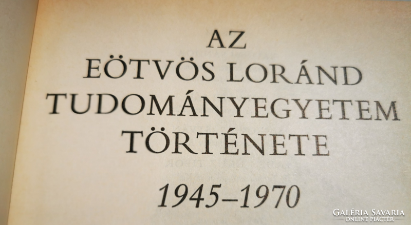 History of Eötvös Lóránd University